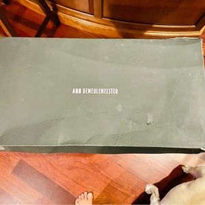 Ann Demeulemeester Black Leather Tall Riding Boots